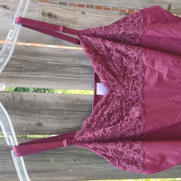 Ladies Raspberry Stretch Camisole - Picture 3 of 7